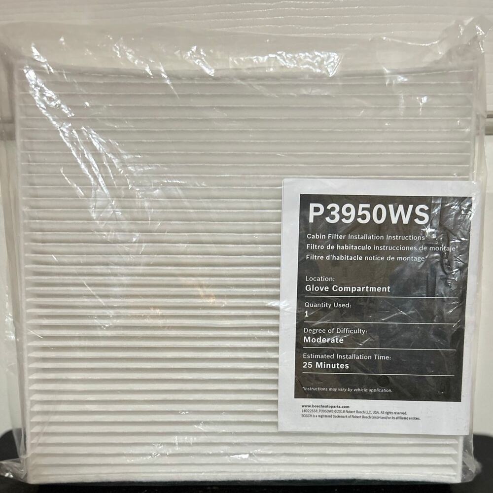 Bosch P3950WS Workshop Cabin‎ Air Filter for Vehicle